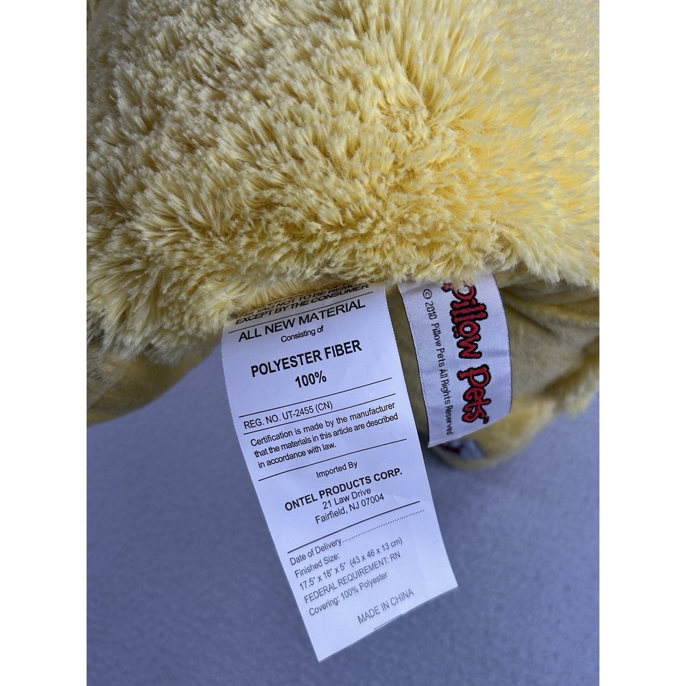 Rare Original 2010 Pillow Pet Duck Yellow Soft Plush Stuffed Animal Y2K NICE! - Picture 6 of 8